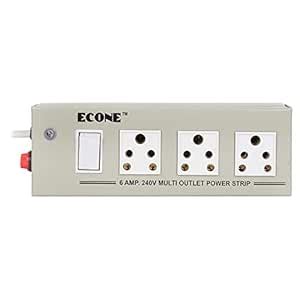 ECONE Power Extension Cord/Boards For Heavy Appliances, With 3 Core ...