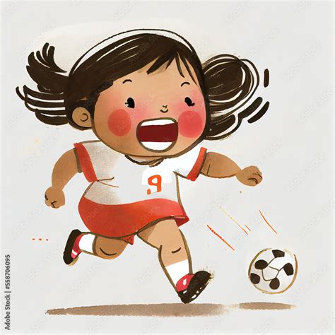 Girls Football Cartoon 的图像结果