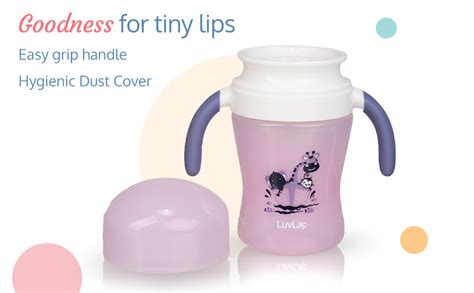 LuvLap 360° Soft Spout Baby Trainer Sipper, 240ml, Dual Handle ...