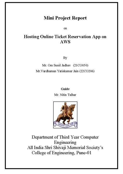 CC MINI Project Report - Mini Project Report on Hosting Online Ticket ...