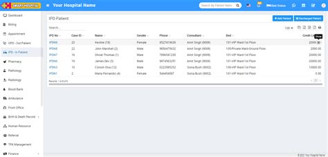 How to add IPD patient? - Smart Hospital : Hospital Management System ...