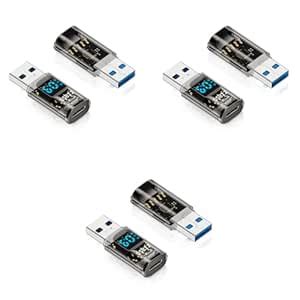 ZORBES USB 3.2 Type C Female to Male OTG Adapter with LED Display PD60W ...