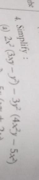 simplify the following - Brainly.in