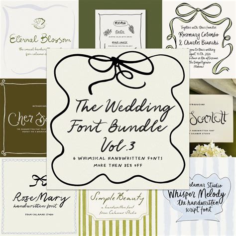 Script fonts for wedding invitations 60 photos - Vianawedding.com