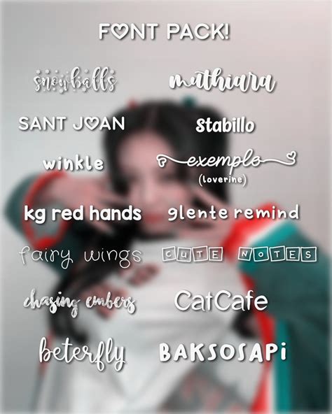 Font pack 🌷 Tik tok: sanawuff | Fontes de letra, Fontes de texto, Fontes de letras diferentes