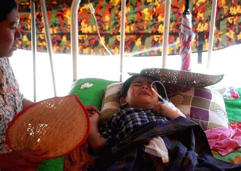 People injured in earthquake receive medical treatment in Myanmar