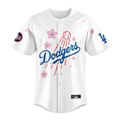 Dodgers Takashi Murakami Tokyo Series Baseball Jersey - Nouvette