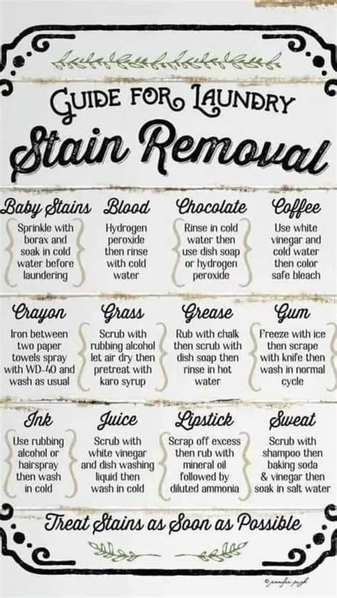 Image result for Stain Removal Reference Guide