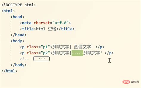 html中多个空格怎么打-html教程-PHP中文网