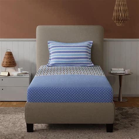 Buy BICHAUNA Amelia 120TC Printed 2Pcs Single Bedsheet Set from ...