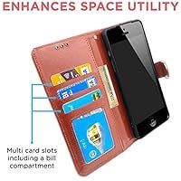 Pikkme iPhone 7/8 Flip Case Leather Finish | Inside TPU with Card ...