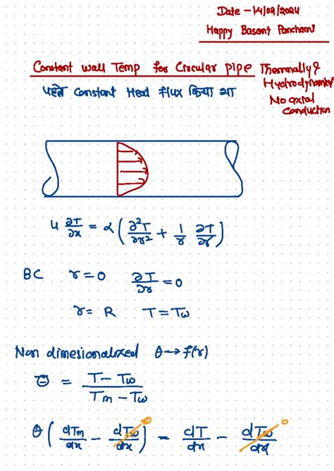 Convective - Date-14/02/ Happy Basant Panchami Constant wall Temp for ...