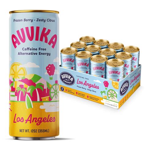 Amazon.com : AVVIKA Caffeine Free Energy Drink, Zero Sugar, Natural ...
