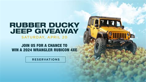 Rubber Ducky Jeep Giveaway - DAYLIGHT Beach Club