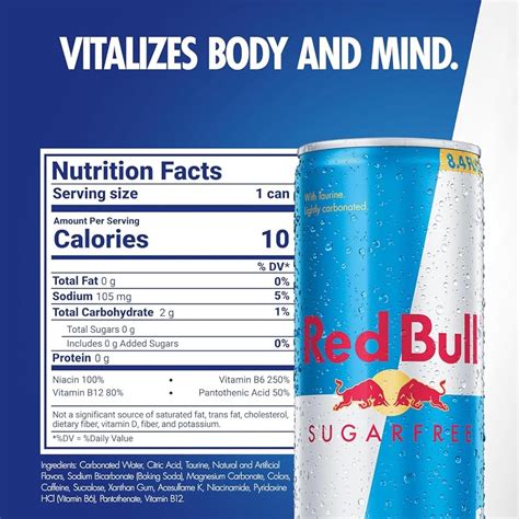 RedBull Red Bull Sugar Free Energy Drink with 80mg Caffeine India | Ubuy