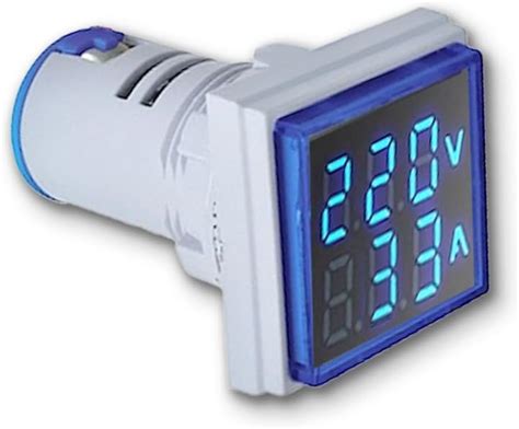 Digital Ac Volt Meter & Amp Meter Upto 50A, 230Ac (A1+V1), Red : Amazon ...