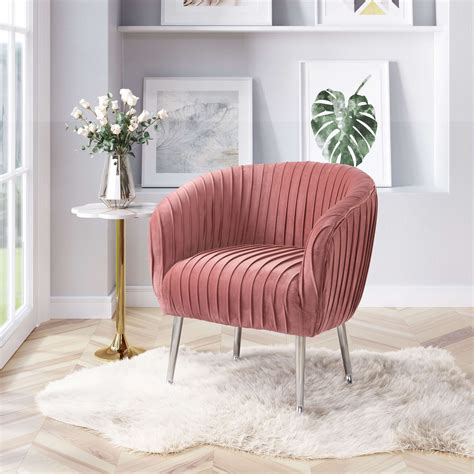 Pink Accent Chair Black Legs at Margaret Cass blog