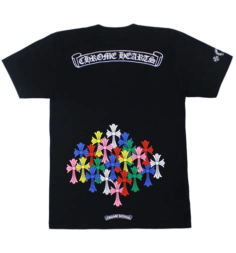 Chrome Hearts Multi Color Cross T-shirt Black - CA