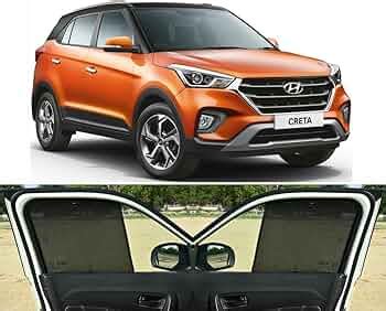 Able 3D-FIX Type Car Non-Magnetic Sun Shade Curtains for Hyundai Creta ...