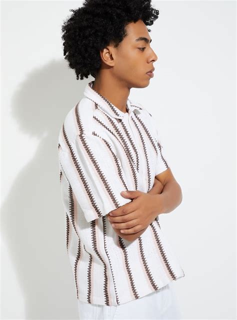 Buy URB_N Men Embroidered Oversized Fit Shirt Online at just Rs. 999.0 ...