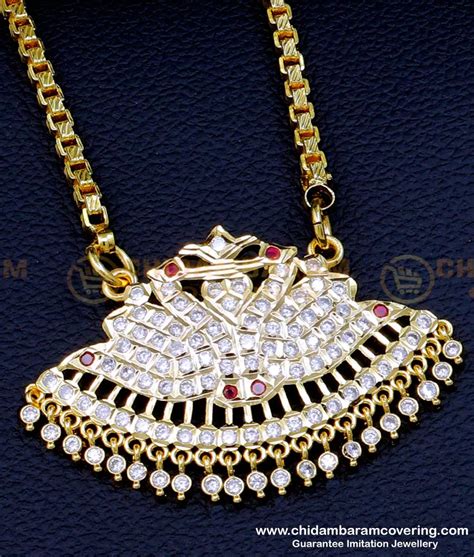 Buy Traditional South Indian Dollar Chain Designs Impon Jewellery