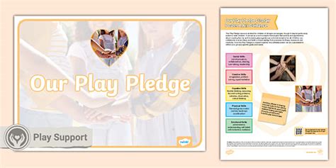 Our Play Pledge Editable Display Poster (teacher made)