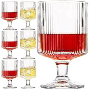 Buy PATRANI FASHION Bourbon Crystal Brandy Glass, Red & White Wine ...