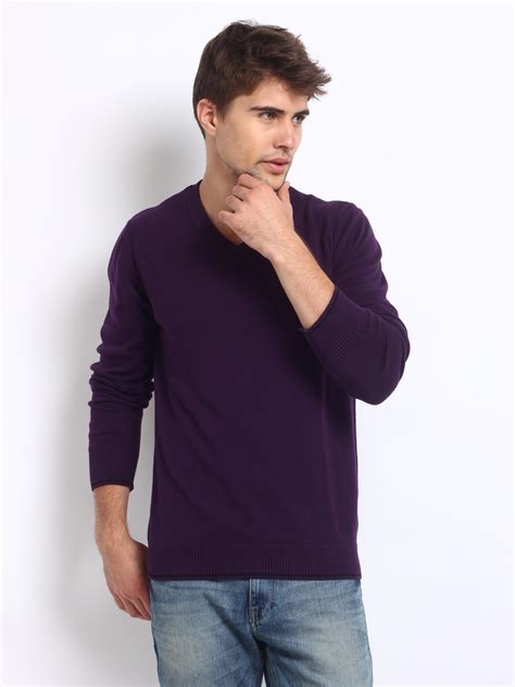 Buy Puma Men Purple Sweater - Sweaters for Men 154979 | Myntra