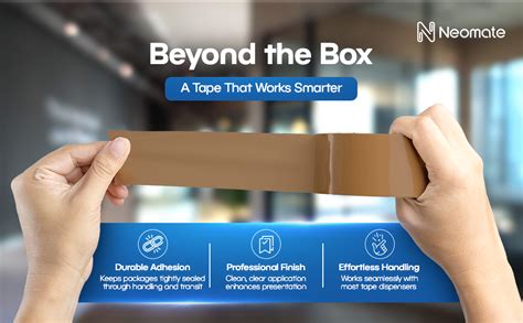 Neomate Low Noise Brown BOPP Packaging Tape | 48mm x 50m, Pack of 2 ...