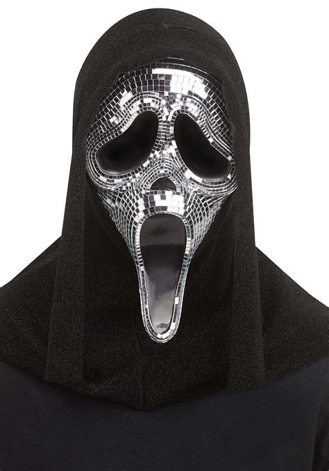 Disco Mirror Ghost Face Adult Mask | Scary Masks