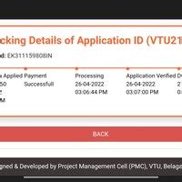 Visvesvaraya Technological University — Tracking Information detail missing