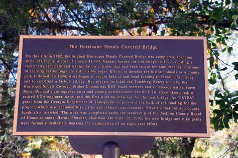 The Hurricane Shoals Covered Bridge - Jackson Co., GA - Georgia ...