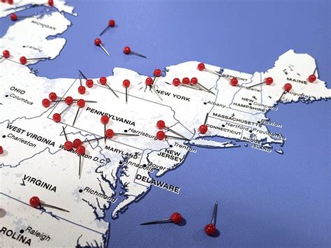 Printable Northeast States And - northeast united states map with capitals