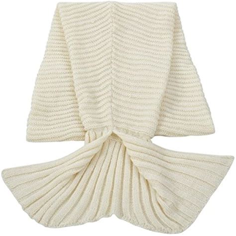 Fennco Styles Chunky Knit Mermaid Tail Design Throw | Ubuy India
