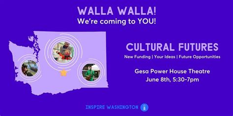 Cultural Futures: Walla Walla, Gesa Power House Theatre, Walla Walla, 8 ...