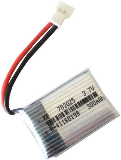 3.7V 300mAh 702030 High Rate LiPo Rechargeable Battery for RC Drone ...