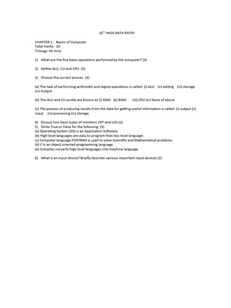 Image result for Nios Data Entry First Chapter