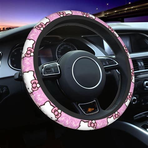 Car Steering Wheel Covers Hello Kitty