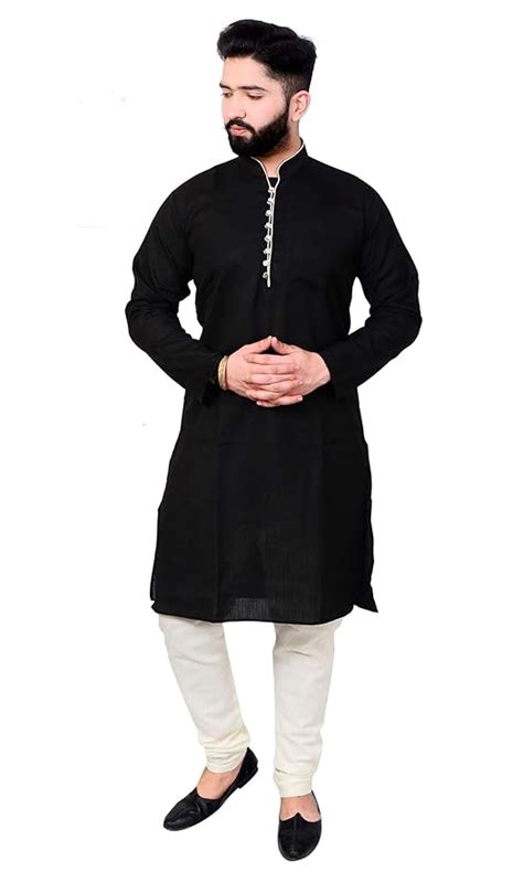 Buy ILUKA Kurta Payjama Set for Men, Cotton Solid Straight Multi Color ...