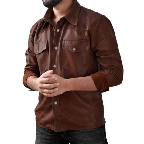Exclusive Men Leather Shirts - Premium Quality Leather - TheBougees