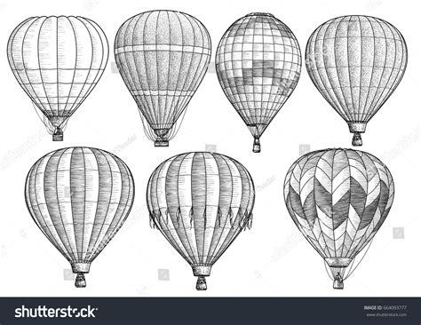 Hot Air Balloon Drawing