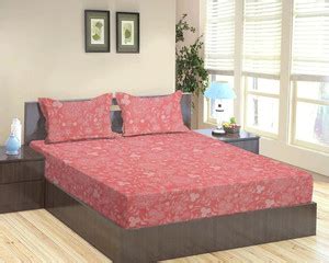 VAS COLLECTIONS Cotton Double Flat 220 TC Floral Bedsheet - Buy VAS ...