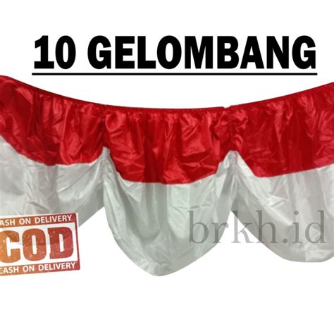 Jual Bendera Merah Putih Umbul Umbul Hias Bekron Background Karet ...