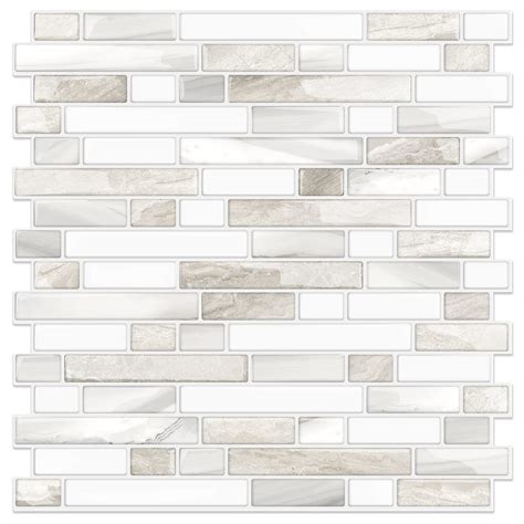 STICKGOO Thicker Design Peel and Stick Tile Backsplash, 12”×12”Stick on ...