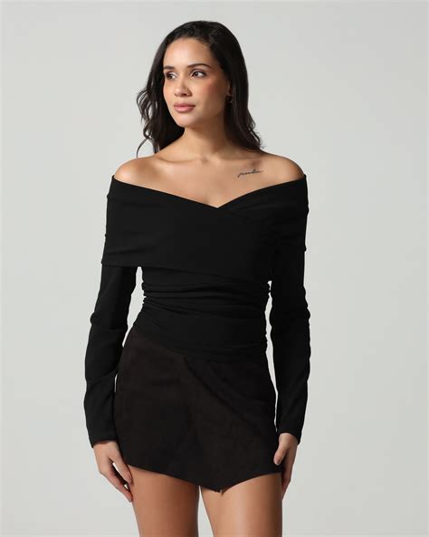 Cross-Front Off Shoulder Top – Pomora