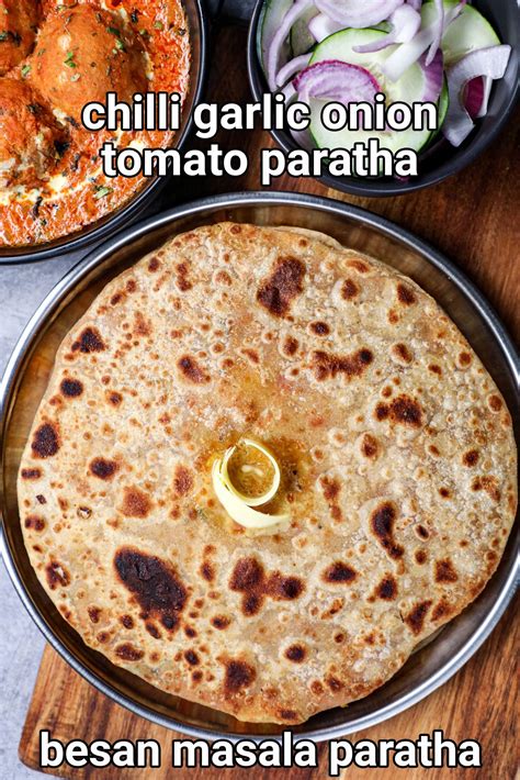 टमाटर प्याज पराठा रेसिपी | tomato onion paratha in hindi | प्याज़ टमाटर ...