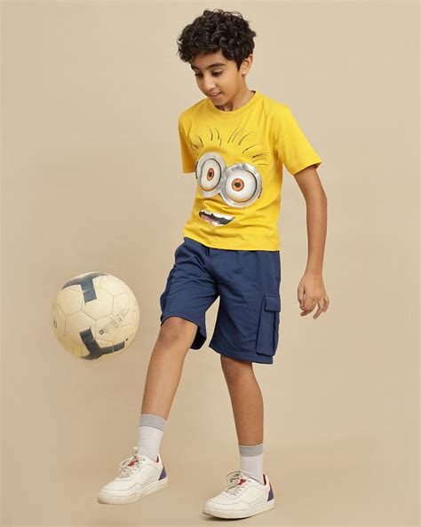 Minions Printed Regular Fit Tshirt For Boys – Kidsville