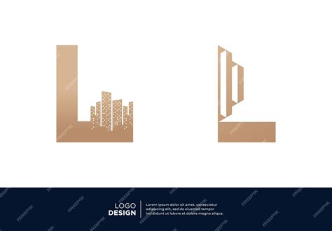 Premium Vector | Collection of building architect letter l logo designs