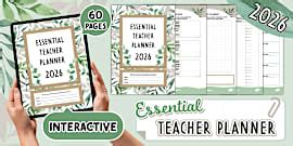 Essential Teacher Planner 2026