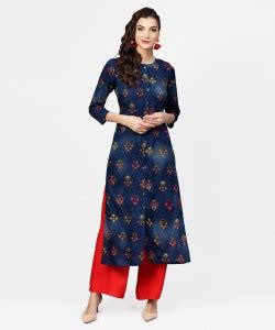 LIBAS Women Floral Print Frontslit Kurta - Buy LIBAS Women Floral Print ...